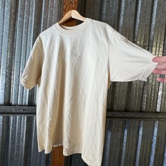 Shaka Wear Pale Yellow Super Max Heavy Streetwear Cotton T Shirt Men’s Large