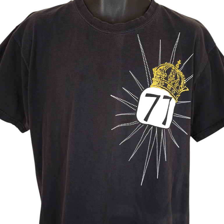 Seventyseven T Shirt Mens Size Large Black 77 Urban Streetwear King