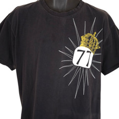 Seventyseven T Shirt Mens Size Large Black 77 Urban Streetwear King