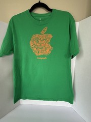 Apple Store T Shirt Mens Size Medium Green Today At Apple Tech Computing