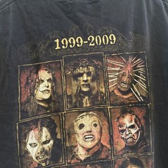 Slipknot 1999-2009 Heavyweight Band T-Shirt Hanes Large Double Sided Y2K
