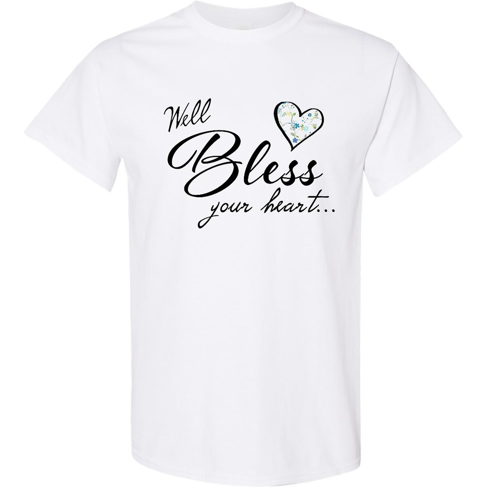 Inktastic Well Bless Your Heart With Calico Print T-Shirt Mothers Day Mama Sass