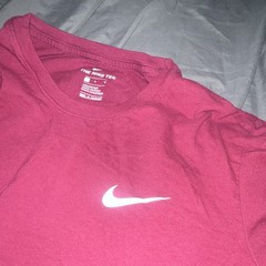 Nike The Nike Tee Men’s Athletic Fit Maroon Crew Neck Short Sleeve L