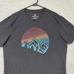 Marine Layer Air Tee Shirt Mens M/L Gray Mountain Sunset Graphic Outdoor Top