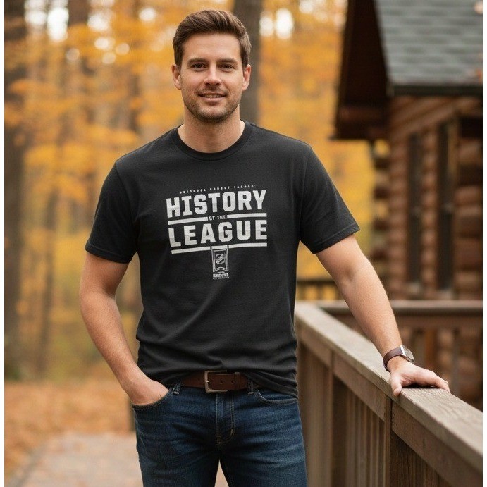 Reebok National Hockey League History of the League T-Shirt Men’s L Black Casual