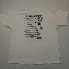 XL 1996 Anti MSU STATE SUCKS 10 Reasons Why Michigan T-Shirt Vintage 90s