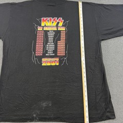 KISS Farewell Tour Australia Japan 2001 Vintage T Shirt Mens XL Band Tee Music