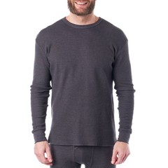 Alpine Swiss Mens Thermal Long Sleeve Top Waffle Knit Shirt Base Layer Underwear