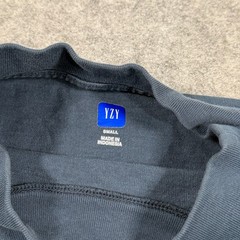 Yeezy Gap Blue Balenciaga Logo High Neck Long Sleeve Tee Men’s Size Small