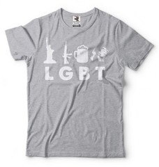 LGBT Shirt Liberty Guns Beer Trump T-Shirt Funny Patriotic T-Shirt Trump Shirts