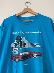 Vans Donny Miller Skate Collab Graphic Art Blue Tee Shirt – Large