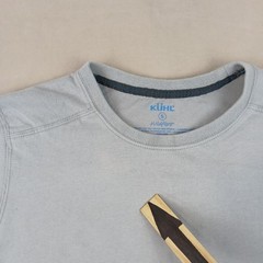 Kuhl Wildfibre Small Mens T Shirt Stretch Outdoor Hiking Athletic 20×27 FLAWS