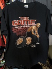 Vintage The GAME shirt size L 2005 The Documentary tour rap tee album G Unit