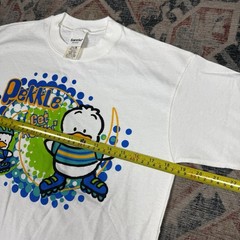 1990s Vintage Sanrio Hello Kitty Pekkle The Duck Youth Large T Shirt USA Made
