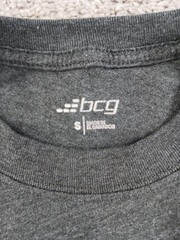 BCG Small Mens Short Sleeve T-Shirt Gray Cotton Blend Crew Neck