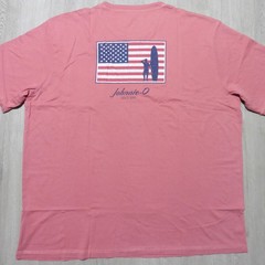 JOHNNIE-O Mens 2XL XXL T SHIRT AMERICAN DREAM BANDANA RED PINK DALE 2.0 GOLF USA