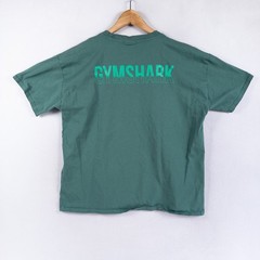 Gymshark T-Shirt Adult Medium Green Graphic Logo Short Sleeve Cotton Gym Workout