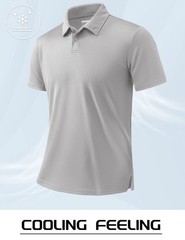 I Mens Polo Shirt Short Sleeve Breathable Casual Sports Summer Shirt Collared