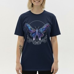 Galaxy Constellation Moth T-Shirt Celestial Butterfly Witchy Space Gift Tee