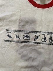 Vintage Nautical Knots Graphic T Shirt North Atlantic Trading Size 2XL Rare