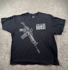 Cabela’s Men’s T-Shirt Handgun stick To Your Guns Size 2XL Black