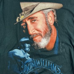 Don Williams Gentle Giant Tour T Shirt Black XL (46″) M&O Country Music Tee