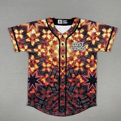 Lost Lands Electronic Music Festival Baseball Jersey Dino Print Men’s Small NEW