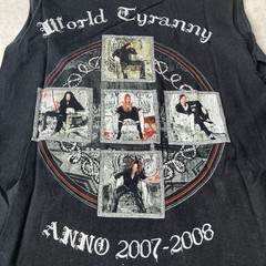 vintage 00s y2k arch enemy tour metal sweden rock band sleveless tee