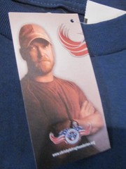 NWT – CHRIS KYLE Frog Foundation Logo Adult S Double-Sided Blue S-Sleeve Tee