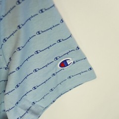 Champion Men’s Blue Sportstyle Logo Cotton T-Shirt