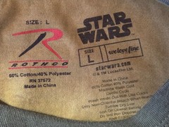 Rothco Star Wars Men’s Size L Camouflage No Place To Hide Graphic T-Shirt