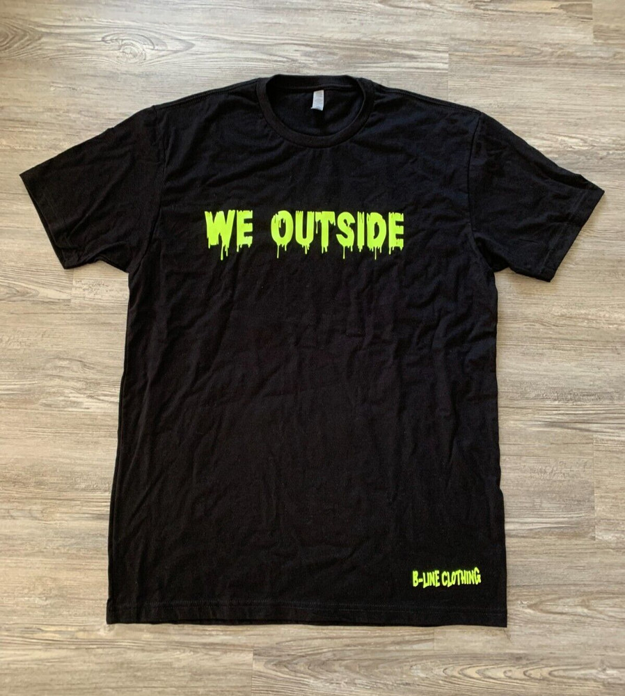 Men’s B-Line black “WE OUTSIDE” T-Shirt L