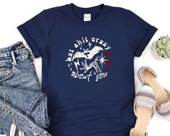 Bat Goes Crazy Shirt, Sarcastic Tshirt, Aesthetic Design Tee, Gift Shirt