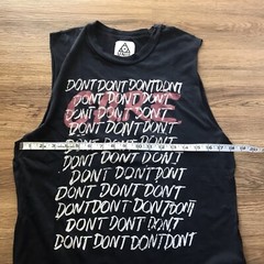 UNIF Don’t Care / Tank Shirt / Distresed / Soft / Black / Rare Small