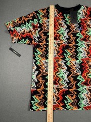 Jordan AJ Hare Retro All Over Print Zigzag T Shirt Loose Fit Small NWT. #0027