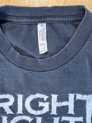 Fright Night Horror T Shirt Large Faded Black Cracked Graphic Made In Mexico