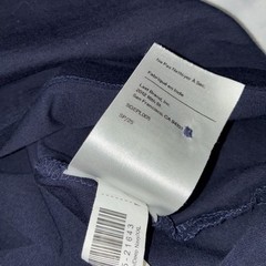Quince Mens Tee Shirt Size XXL Blue Henley Stretch Comfort