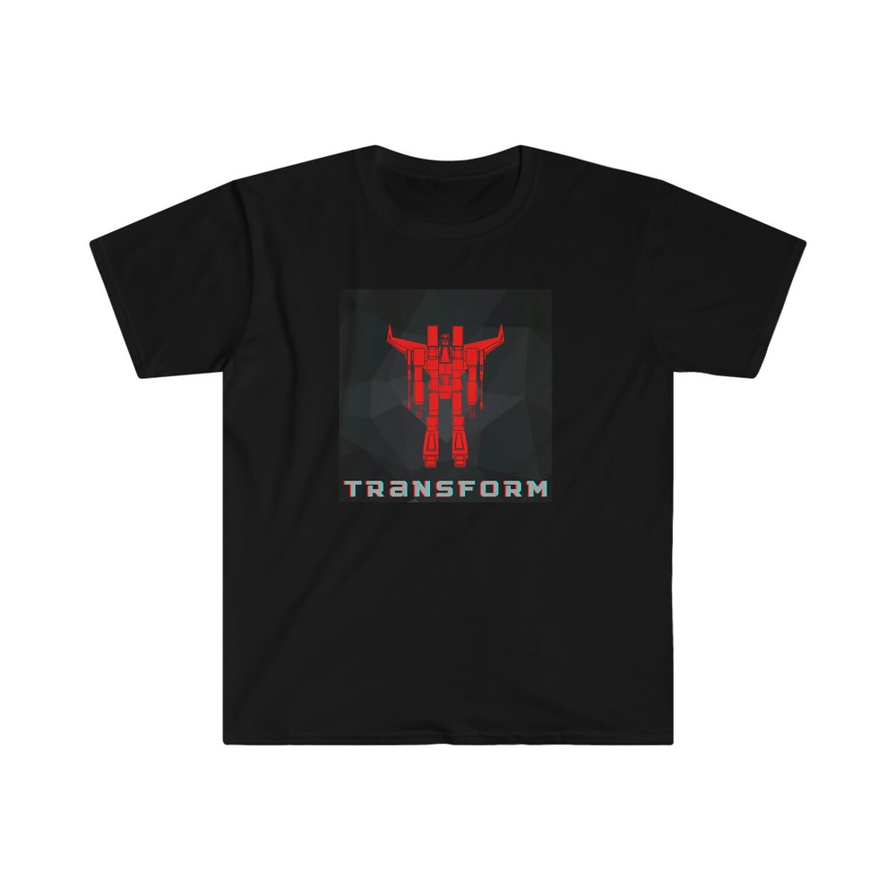 Brand New Men’s Modern Collector T- Shirt “Transform” Soft Red Robot Tee Shirt