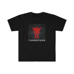 Brand New Men’s Modern Collector T- Shirt “Transform” Soft Red Robot Tee Shirt