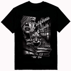 California Original West Coast Mens Heavyweight T-Shirt Printed On Shaka Wear Te
