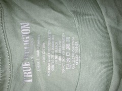 True Religion Men’s Size L Circular Tr Buddha Foil Crew Green Bay T-shirt ts)