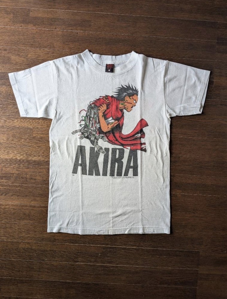 Akira Anime Vintage T-Shirt 1988 Kaneda Fashion Victim USA Made White Tee