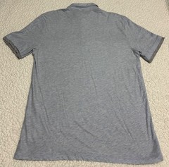Vince Men’s Light Blue/Gray Double Layer Short Sleeve Polo T-Shirt Size S NWOT