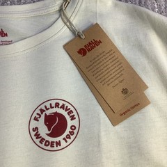 Fjallraven 1960 Logo T-Shirt Mens XXL Chalk White Organic Cotton Tee NWT
