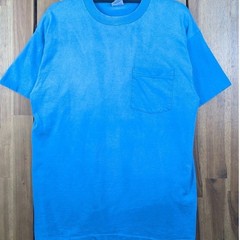 BVD Distressed Vintage Gradient Sun Faded Distressed Selvedge Pocket Shirt Large