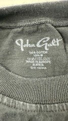 John Galt Crew Shirt Mens Large Black Austin Texas Music Festival 87-88 Stain