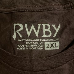 RWBY ROOSTER TEETH MONSTRA T SHIRT SIZE 2XL