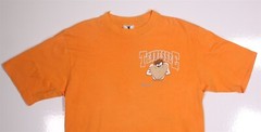 Vintage 1993 90s Tennessee Volunteers Taz Tasmanian Devil T-Shirt Jostens Medium