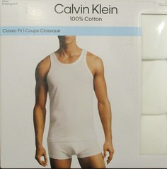 3 CALVIN KLEIN SIZES: S M L XL XXL MENS COTTON WHITE TANK TOP T-SHIRT UNDERSHIRT