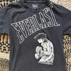 RARE! Everlast X Ashita No Joe T Shirt Men’s Large Tomorrow’s Joe Shirt Black
